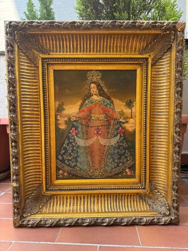 Antico dipinto xviii xix sec - xviii-xix,