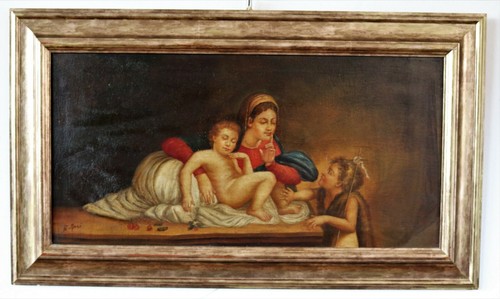 Dipinto madonna con bambino - dipinto,