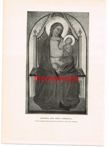 Madonna and child cimabue - and, child,