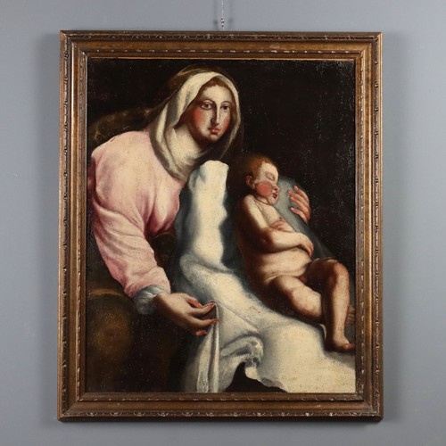 Dipinto antico madonna - dipinto, con