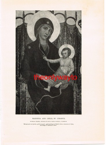 Madonna and child - by, cimabue