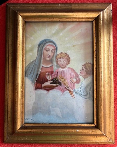 Dipinto votivo madonna - dipinto,