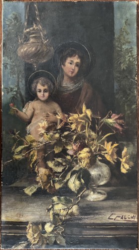 Dipinto sacro madonna - , con