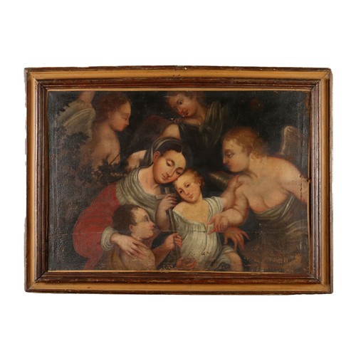 Dipinto antico madonna con - madonna,