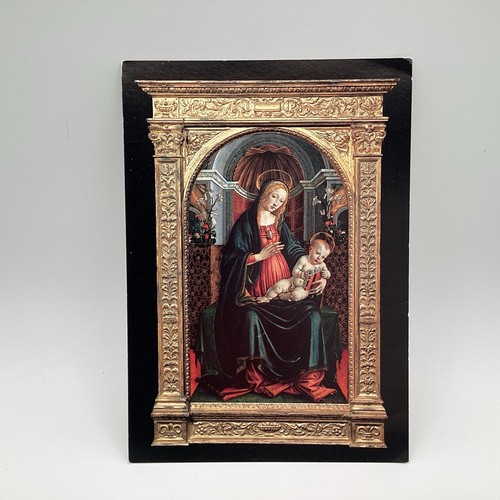 Madonna and child enthroned - and,