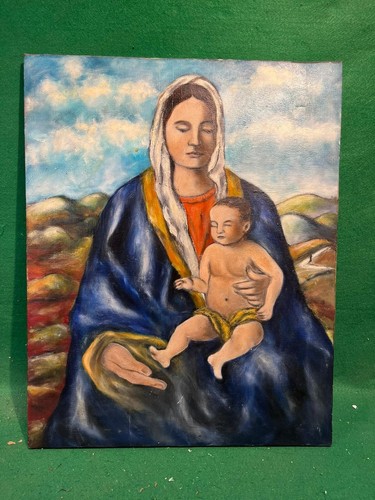 Dipinto madonna con - dipinto, bambino
