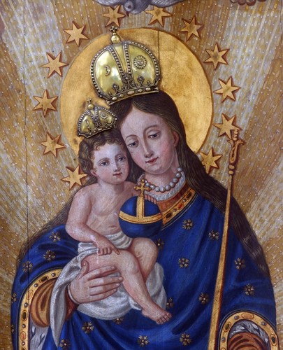 Madonna col bambino - madonna, stampa