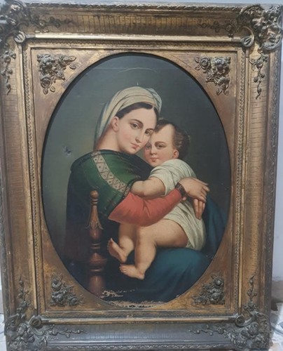 Dipinto madonna con bambino - madonna,