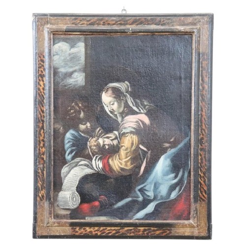 Madonna con bambino angelo - e,