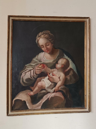 Dipinto antico olio tela - olio, su